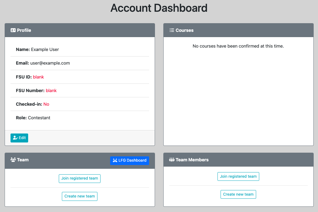 Account Dashboard