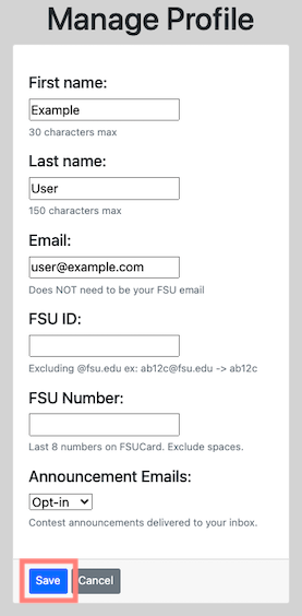 Profile Form