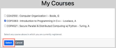 Select Courses