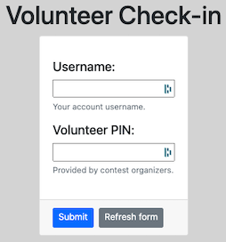 Volunteer Check-in Form